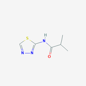 molecular formula C6H9N3OS B12135834 N-[1,3,4]Thiadiazol-2-yl-isobutyramide 