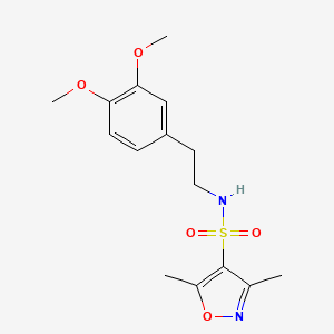 molecular formula C15H20N2O5S B12135859 N-[2-(3,4-dimethoxyphenyl)ethyl]-3,5-dimethyl-1,2-oxazole-4-sulfonamide 