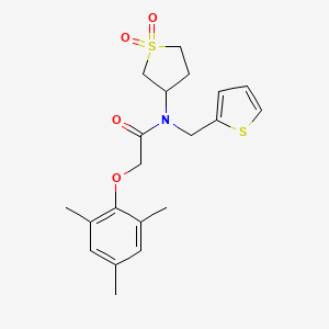 N-(1,1-dioxidotetrahydrothiophen-3-yl)-N-(thiophen-2-ylmethyl)-2-(2,4,6-trimethylphenoxy)acetamide