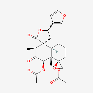 molecular formula C24H28O9 B1213591 6-Acetylpicropolin CAS No. 116187-56-5