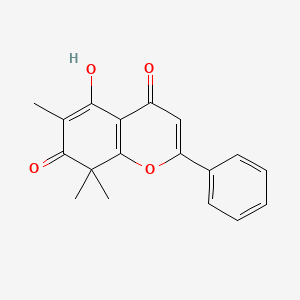 molecular formula C18H16O4 B1213593 Dasytrichone CAS No. 151655-69-5