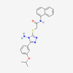 2-{4-amino-5-[3-(methylethoxy)phenyl](1,2,4-triazol-3-ylthio)}-N-naphthylaceta mide