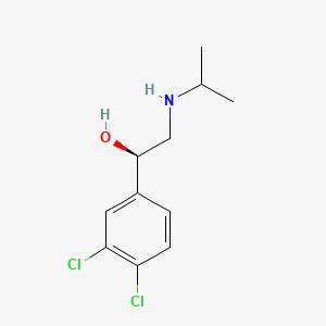 molecular formula C11H15Cl2NO B1213596 (R)-Dichloroisoproterenol CAS No. 20879-16-7