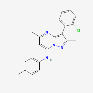 3-(2-chlorophenyl)-N-(4-ethylphenyl)-2,5-dimethylpyrazolo[1,5-a]pyrimidin-7-amine