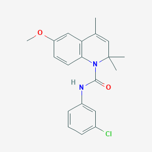 N-(3-chlorophenyl)-6-methoxy-2,2,4-trimethylquinoline-1(2H)-carboxamide