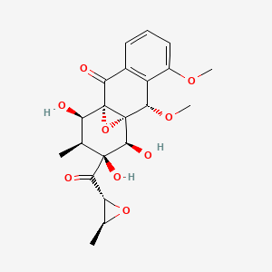 molecular formula C21H24O9 B1213613 门萨卡辛 CAS No. 808750-39-2