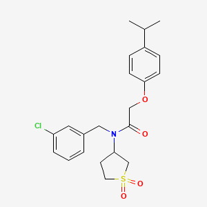 N-(3-chlorobenzyl)-N-(1,1-dioxidotetrahydrothiophen-3-yl)-2-[4-(propan-2-yl)phenoxy]acetamide