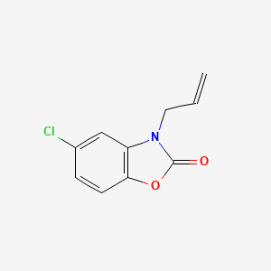 molecular formula C10H8ClNO2 B12136135 2-Benzoxazolinone, 3-allyl-5-chloro- CAS No. 24963-36-8