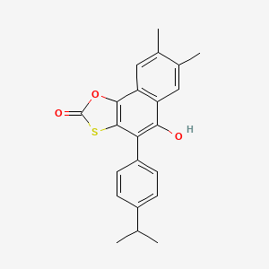 5-Hydroxy-7,8-dimethyl-4-[4-(propan-2-yl)phenyl]naphtho[2,1-d][1,3]oxathiol-2-one