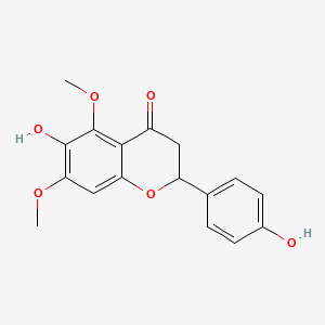 molecular formula C17H16O6 B1213618 4',6-Dihydroxy-5,7-dimethoxyflavanone CAS No. 6951-57-1