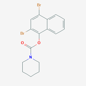 2,4-Dibromonaphthyl piperidinecarboxylate