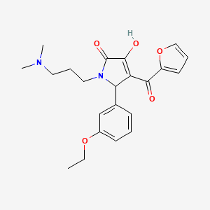 1-[3-(dimethylamino)propyl]-5-(3-ethoxyphenyl)-4-(furan-2-ylcarbonyl)-3-hydroxy-1,5-dihydro-2H-pyrrol-2-one