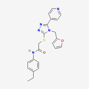 N-(4-ethylphenyl)-2-{[4-(furan-2-ylmethyl)-5-(pyridin-4-yl)-4H-1,2,4-triazol-3-yl]sulfanyl}acetamide