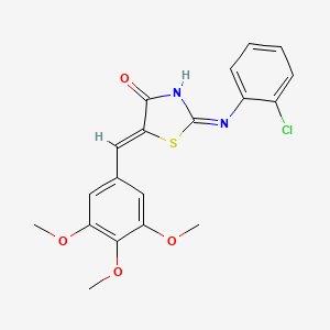 molecular formula C19H17ClN2O4S B12136255 (5Z)-2-[(2-chlorophenyl)amino]-5-(3,4,5-trimethoxybenzylidene)-1,3-thiazol-4(5H)-one 