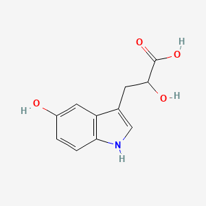 molecular formula C11H11NO4 B1213631 2-hydroxy-3-(5-hydroxy-1H-indol-3-yl)propanoic acid CAS No. 84658-37-7