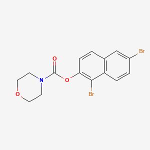 1,6-Dibromo-2-naphthyl morpholine-4-carboxylate