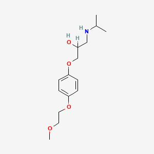 molecular formula C15H25NO4 B1213634 1-Isopropylamino-3-(4-(2-methoxyethoxy)phenoxy)-2-propanol CAS No. 30311-37-6