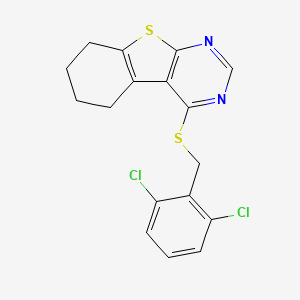 4-[(2,6-Dichlorobenzyl)sulfanyl]-5,6,7,8-tetrahydro[1]benzothieno[2,3-d]pyrimidine