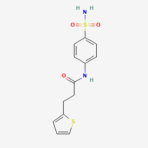 N-(4-sulfamoylphenyl)-3-(thiophen-2-yl)propanamide