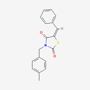 3-[(4-Methylphenyl)methyl]-5-(phenylmethylene)-1,3-thiazolidine-2,4-dione