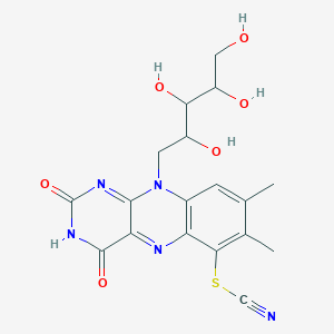 molecular formula C18H19N5O6S B1213648 6-Thiocyanatoriboflavin CAS No. 73647-56-0