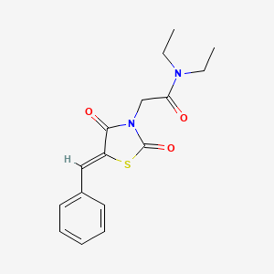 (Z)-2-(5-benzylidene-2,4-dioxothiazolidin-3-yl)-N,N-diethylacetamide