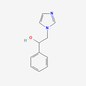 molecular formula C11H12N2O B1213653 2-(1H-imidazol-1-yl)-1-phenylethanol CAS No. 24155-47-3
