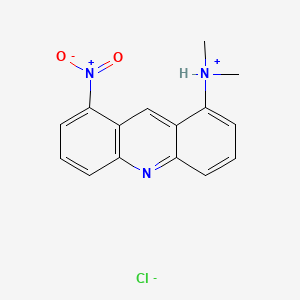 molecular formula C15H14ClN3O2 B1213655 1-Nitro-9-(dimethylamino)-acridine hydrochloride CAS No. 28743-45-5