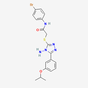 2-{4-amino-5-[3-(methylethoxy)phenyl](1,2,4-triazol-3-ylthio)}-N-(4-bromopheny l)acetamide