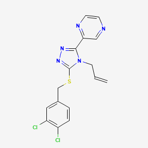 3-[(3,4-Dichlorophenyl)methylthio]-4-prop-2-enyl-5-pyrazin-2-yl-1,2,4-triazole