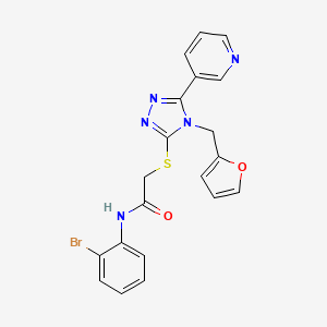 N-(2-bromophenyl)-2-{[4-(furan-2-ylmethyl)-5-(pyridin-3-yl)-4H-1,2,4-triazol-3-yl]sulfanyl}acetamide