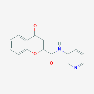 molecular formula C15H10N2O3 B12136714 4-oxo-N-(pyridin-3-yl)-4H-chromene-2-carboxamide 