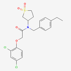 2-(2,4-dichlorophenoxy)-N-(1,1-dioxidotetrahydrothiophen-3-yl)-N-(4-ethylbenzyl)acetamide