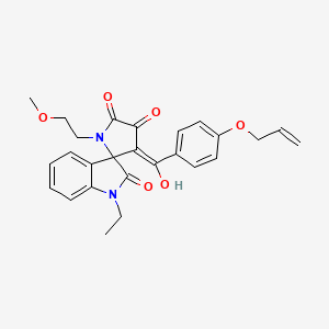 1-ethyl-4'-hydroxy-1'-(2-methoxyethyl)-3'-{[4-(prop-2-en-1-yloxy)phenyl]carbonyl}spiro[indole-3,2'-pyrrole]-2,5'(1H,1'H)-dione