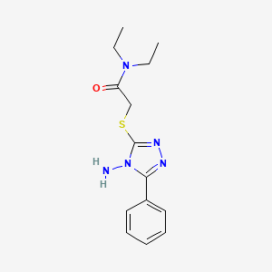 2-(4-amino-5-phenyl(1,2,4-triazol-3-ylthio))-N,N-diethylacetamide