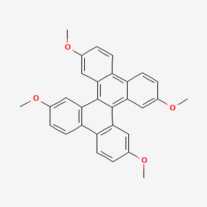 molecular formula C30H24O4 B1213691 3,6,11,14-Tetramethoxydibenzo(g,p)chrysene CAS No. 60223-52-1