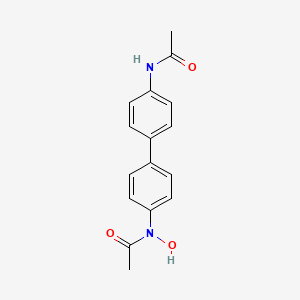 molecular formula C16H16N2O3 B1213693 N-Hydroxy-N,N'-diacetylbenzidine CAS No. 71609-22-8