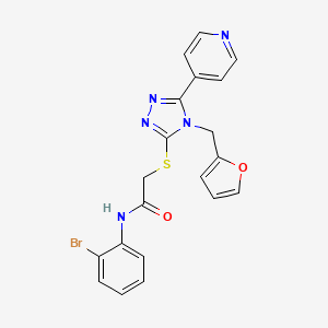 N-(2-bromophenyl)-2-{[4-(furan-2-ylmethyl)-5-(pyridin-4-yl)-4H-1,2,4-triazol-3-yl]sulfanyl}acetamide