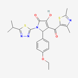 4-[(2,4-dimethyl-1,3-thiazol-5-yl)carbonyl]-5-(4-ethoxyphenyl)-3-hydroxy-1-[5-(propan-2-yl)-1,3,4-thiadiazol-2-yl]-1,5-dihydro-2H-pyrrol-2-one