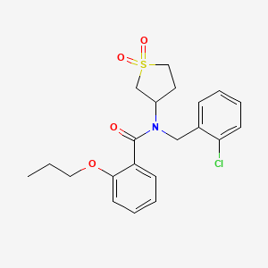 N-(2-chlorobenzyl)-N-(1,1-dioxidotetrahydrothiophen-3-yl)-2-propoxybenzamide