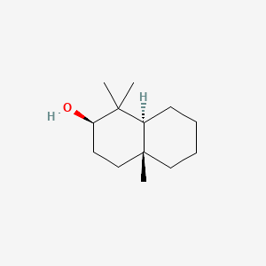 molecular formula C13H24O B1213701 4,4,10beta-Trimethyl-trans-decal-3beta-ol, (+)- CAS No. 68035-44-9