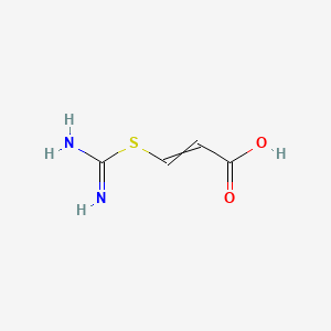 molecular formula C4H6N2O2S B1213702 (Z)-3-(carbamimidoylthio)acrylic acid 