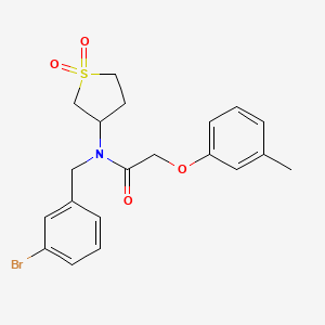 N-(3-bromobenzyl)-N-(1,1-dioxidotetrahydrothiophen-3-yl)-2-(3-methylphenoxy)acetamide