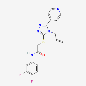 N-(3,4-difluorophenyl)-2-{[4-(prop-2-en-1-yl)-5-(pyridin-4-yl)-4H-1,2,4-triazol-3-yl]sulfanyl}acetamide