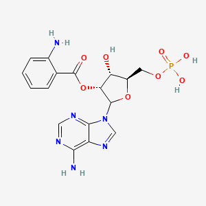 molecular formula C17H19N6O8P B1213711 2'-O-Anthraniloyl adenosine monophosphate CAS No. 98033-20-6