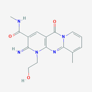 [1-(2-hydroxyethyl)-2-imino-10-methyl-5-oxo(1,6-dihydropyridino[2,3-d]pyridino [1,2-a]pyrimidin-3-yl)]-N-methylcarboxamide