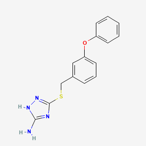 5-[(3-phenoxybenzyl)sulfanyl]-4H-1,2,4-triazol-3-amine