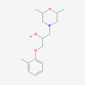 molecular formula C16H25NO3 B12137359 1-(2,6-Dimethylmorpholin-4-yl)-3-(2-methylphenoxy)propan-2-ol 