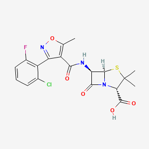 molecular formula C19H17ClFN3O5S B1213737 氟氯西林 CAS No. 5250-39-5