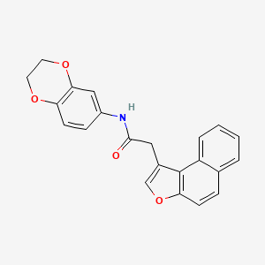 N-(2,3-dihydro-1,4-benzodioxin-6-yl)-2-(naphtho[2,1-b]furan-1-yl)acetamide